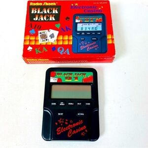Radio Shack Electronic Casino Black Jack W/ Box Ages 12+